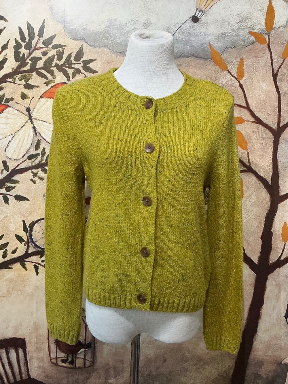 NWOT - SEASALT Cornwall UK Dawson Pick Merino Crew Cardigan Size  US 10 (UK 14)